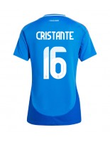 Ženske Nogometnih dresov Italija Bryan Cristante #16 Domači EP 2024 Kratki rokavi